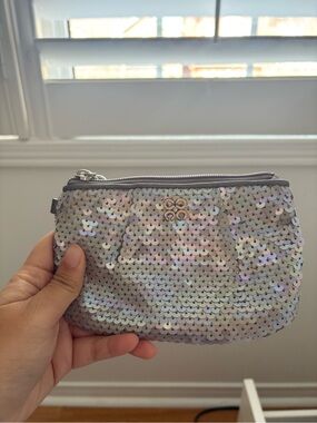 VINTAGE Coach Iridescent Sequin Wristlet Pouch - Gray